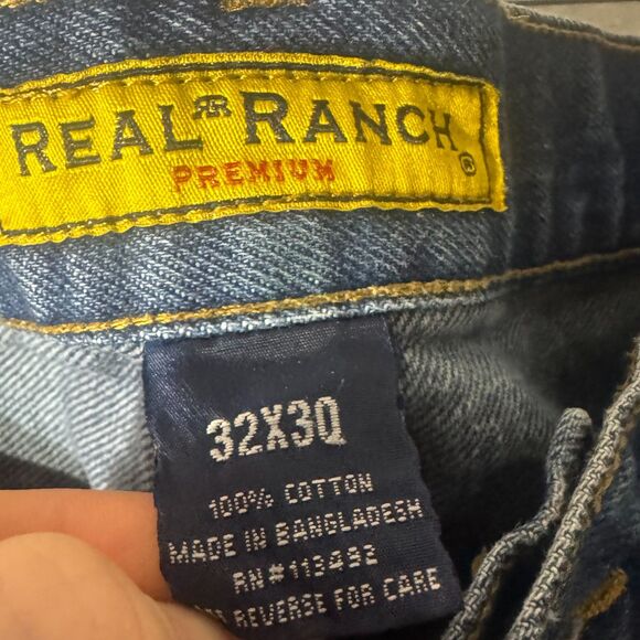 Vintage 90s Real Ranch Premium Cowboy Cut Denim Jeans - Picture 3 of 7